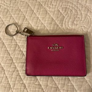 Coach credit card holder keychain wallet